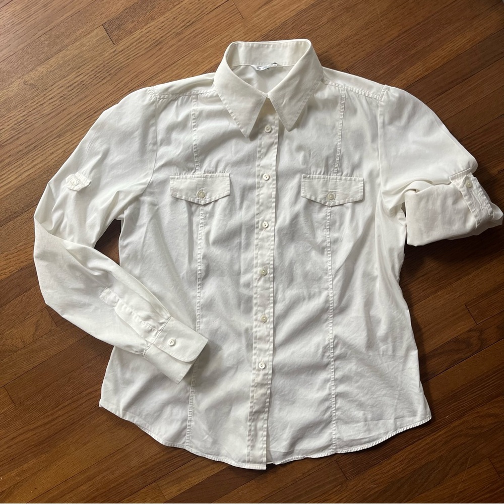 Loro Piana Cream Button-Down Shirt